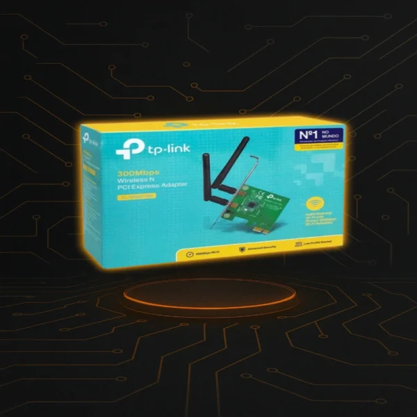 Adaptador PCIe Wi-Fi TL-WN881ND TP-Link Adaptador PCIe Wi-Fi TP-Link TL-WN881ND para computadoras de escritorio