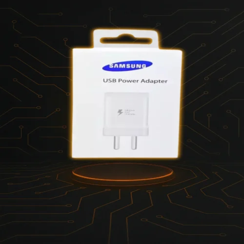Cargador rápido Samsung USB-A de 20W, color blanco, carga eficiente