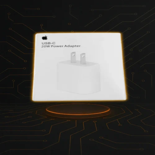 Cargador rápido USB-C de 20W para iPhone, enchufe recto, color blanco