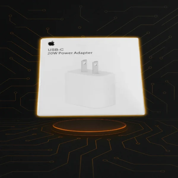 Cargador rápido USB-C de 20W para iPhone, enchufe recto, color blanco