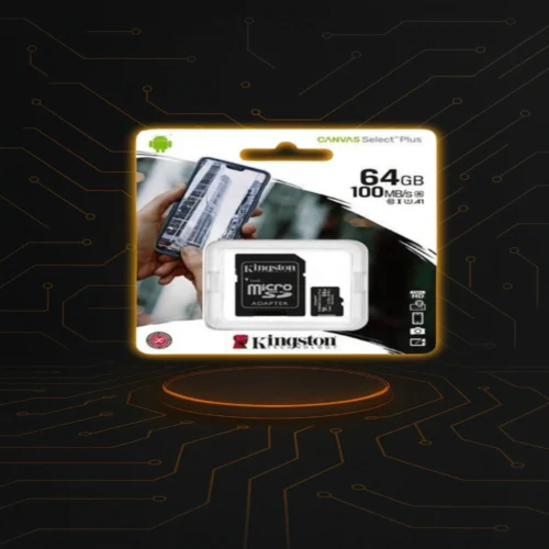 Memoria MicroSD Kingston de 64GB clase 10 de alta velocidad