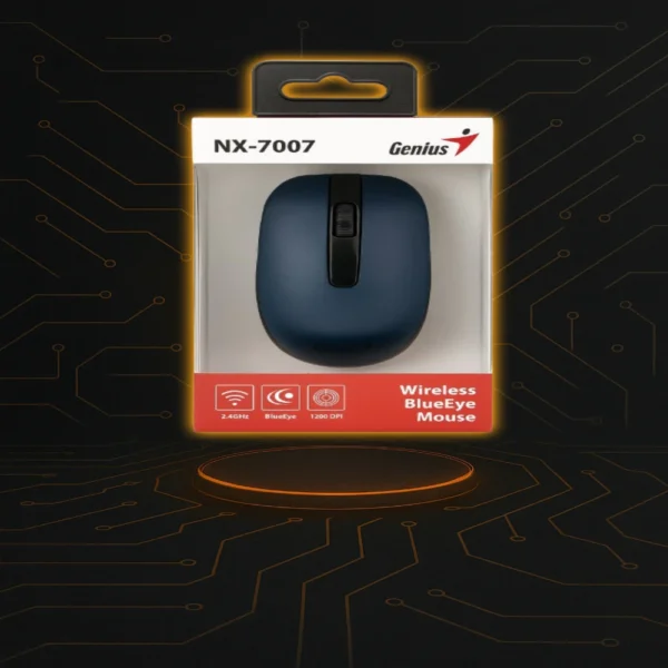 Mouse inalámbrico Genius DX-7007 con diseño ergonómico y eficiente