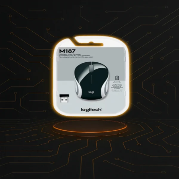 Mouse Inalámbrico Logitech M187 Mini Mouse mini inalámbrico Logitech M187 ideal para notebooks y portabilidad