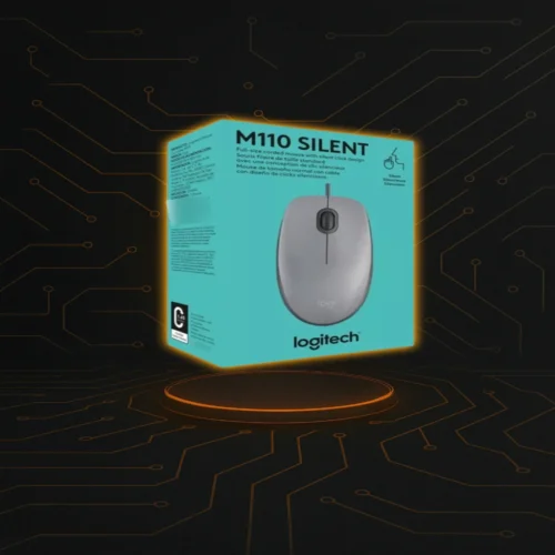 Mouse Logitech M110 Silent USB con clic silencioso y diseño cómodo