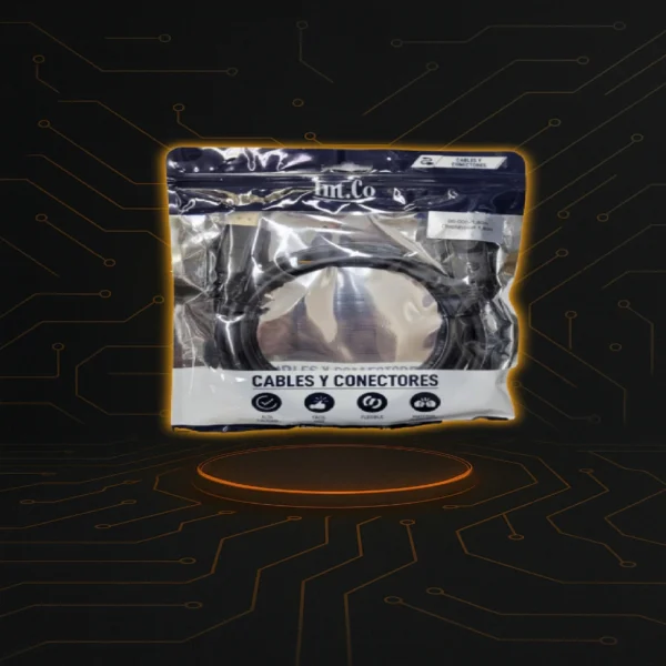 Cable DisplayPort de 3 metros marca IntComputers, calidad profesional.