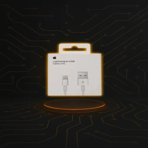 Cable Lightning a USB-A de 1 metro, ideal para carga y transferencia de datos.