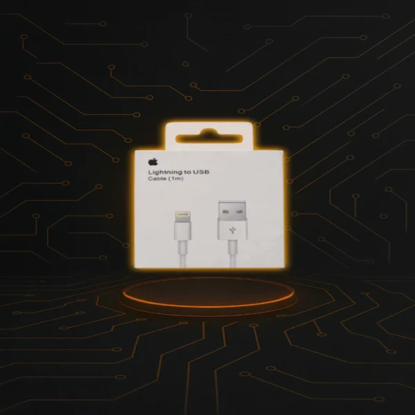 Cable Lightning a USB-A de 1 metro, ideal para carga y transferencia de datos.