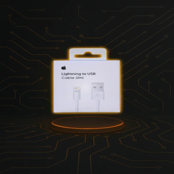 Cable Lightning a USB-A de 2 metros, extra largo para mayor comodidad.