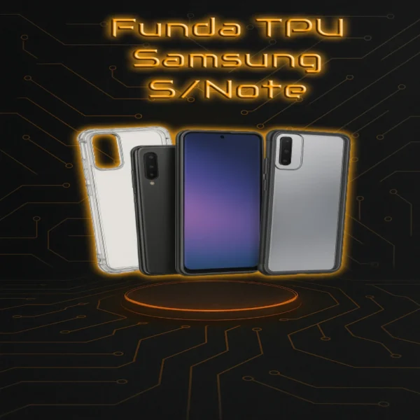 Fundas TPU para Samsung Galaxy S y Note, compatibles con varios modelos. Diseño premium, flexible y resistente, ideal para proteger el celular sin perder estilo.