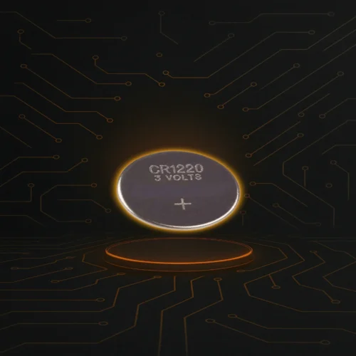 Batería CR1220 botón de litio para calculadoras, placas madre y relojes digitales.