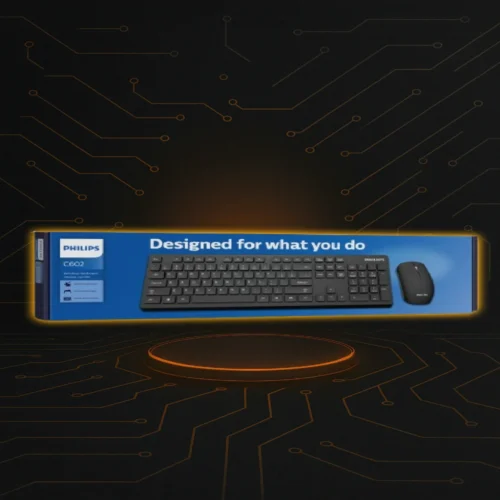 Combo Teclado y Mouse Philips C602 (2) Combo Philips C602 teclado alámbrico USB con mouse incluido para PC y notebooks.