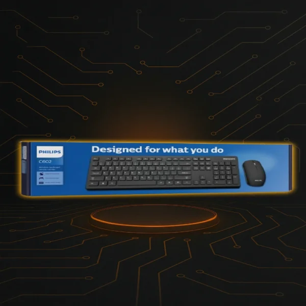 Combo Philips C602 teclado alámbrico USB con mouse incluido para PC y notebooks.