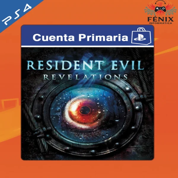 Resident Evil Revelations digital primario mostrado con portada PS4, jugable en PS5 mediante retrocompatibilidad. No cuenta con versión nativa de PS5.