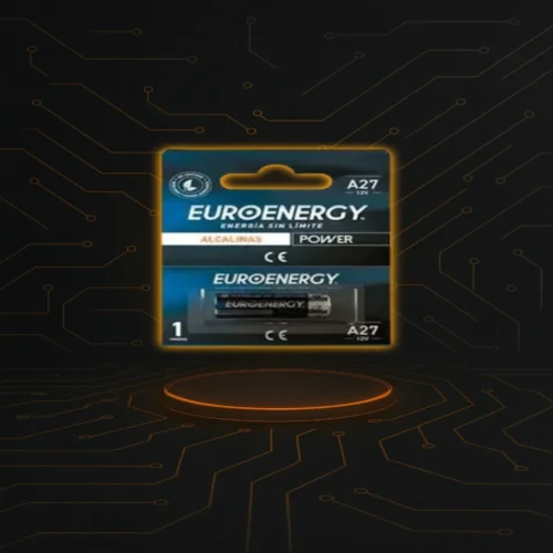 “Pila 27A 12V alcalina para controles de autos, alarmas y portones eléctricos.