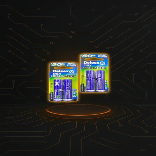 Pack de 4 pilas AA Deleex alcalinas para controles, juguetes y linternas.
