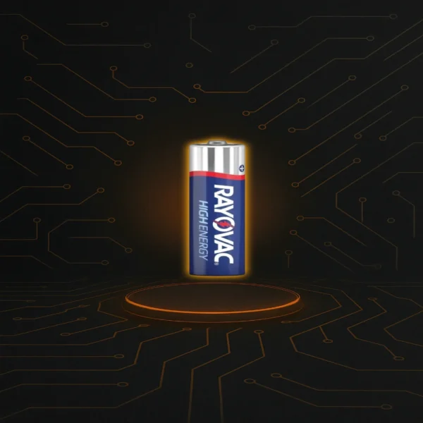 Pilas AA Rayovac alcalinas de alto rendimiento para uso diario.