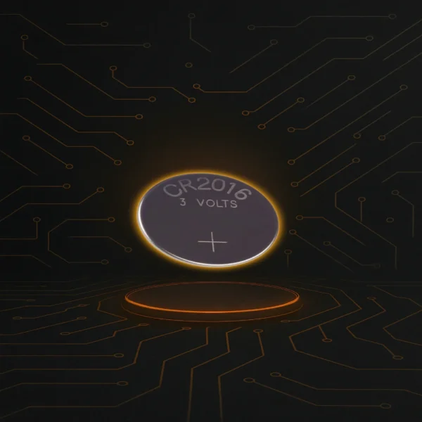 Pila CR2016 de litio 3V para relojes, controles de autos y gadgets electrónicos.