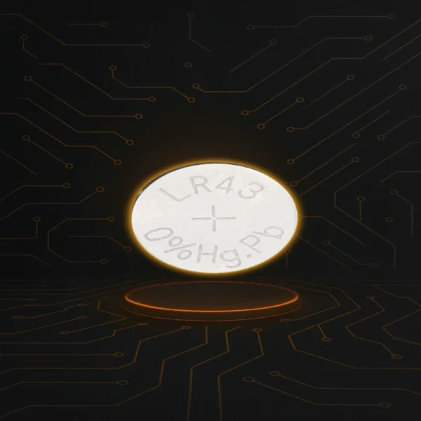 Batería LR43 de botón alcalina para relojes, juguetes y pequeños aparatos