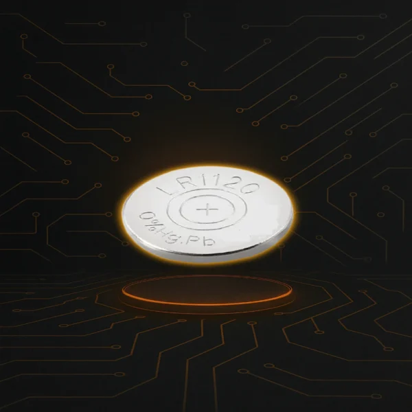 Pila LR55 alcalina de botón para relojes, calculadoras y dispositivos portátiles.