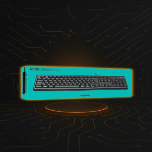 Teclado alámbrico Logitech K120 con conexión USB para PC y notebooks.