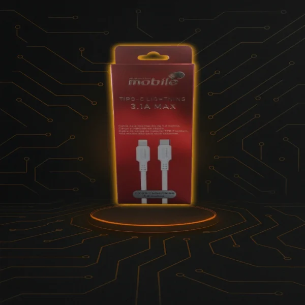 Cable Lightning a USB-C de 1.2 metros para carga rápida y sincronización de datos